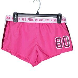 Vintage Victorias Secret PINK ready set Pink Tigers 80 athletic shorts (1096)